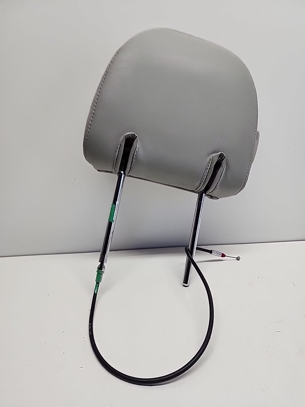 2011 - 2014 Toyota Sienna 3rd Row Headrest Gray Leather Head Rest With Cable LR