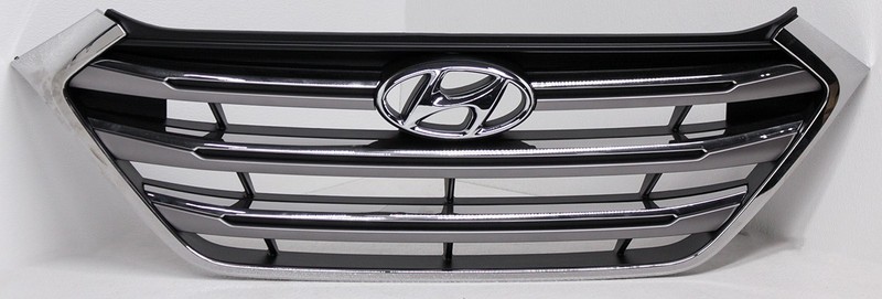 OEM Grille For Hyundai Tucson (Gas) 86350-D3100-CR Corner Chip, Chrome Peel