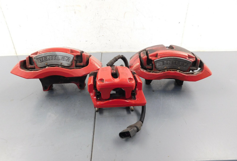 2013 11-18 Bentley Continental GTC W12 Red Brake Caliper Set - Partial #9525 G3