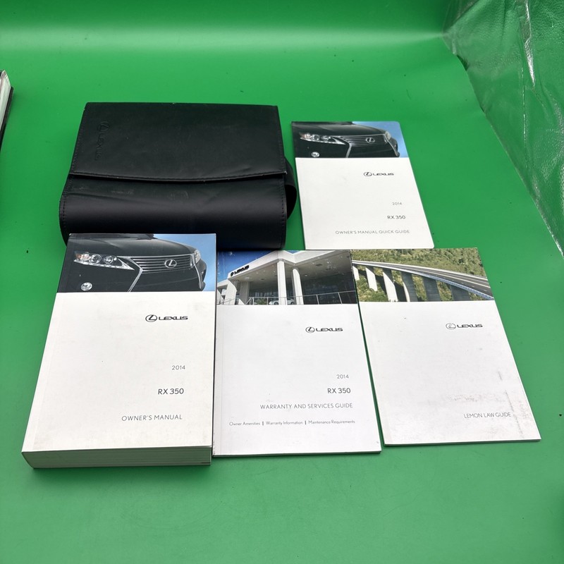 2014 Lexus RX350 Owners Manual, Quick Guide With Case Included