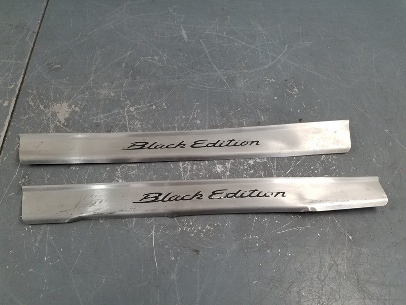 2012 Porsche Cayman R Door Sill Scuff Plates #0149 CA2
