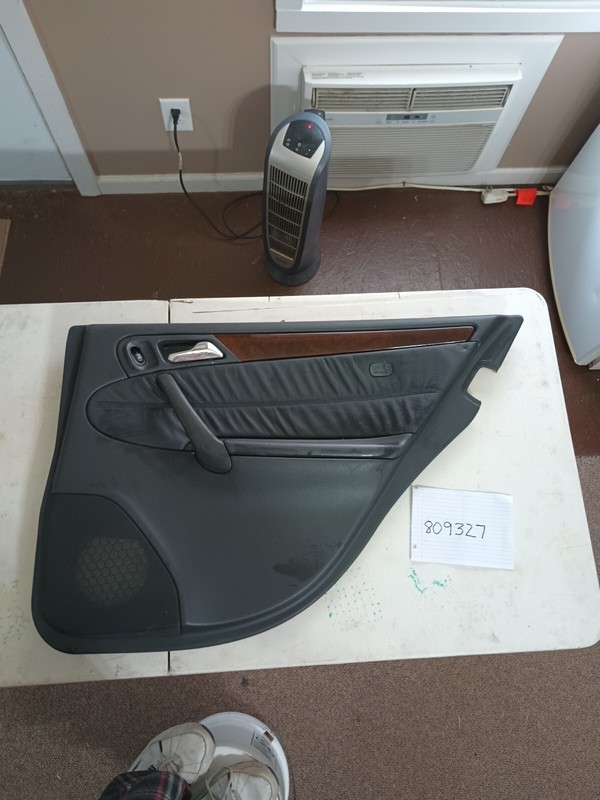01-05 MERCEDES C320 C240 REAR RIGHT PASSENGER SIDE DOOR PANEL BLACK OEM