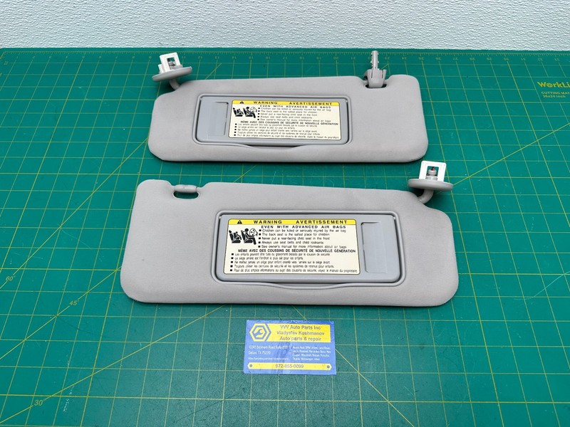 10-15 Lexus IS250 IS350 Convertible SUN VISOR SUNVISOR PAIR LEFT RIGHT OEM