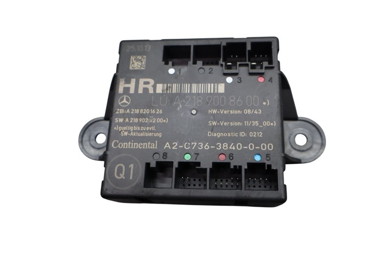 08-18 Mercedes W212 E350 C350 CLS550 Rear Right Side Door Control Module Oem