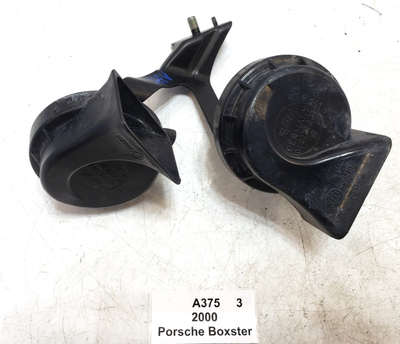 ✅ 97-05 OEM Porsche Boxster 986 911 996 Left Right Low High Tone Signal Horn SET