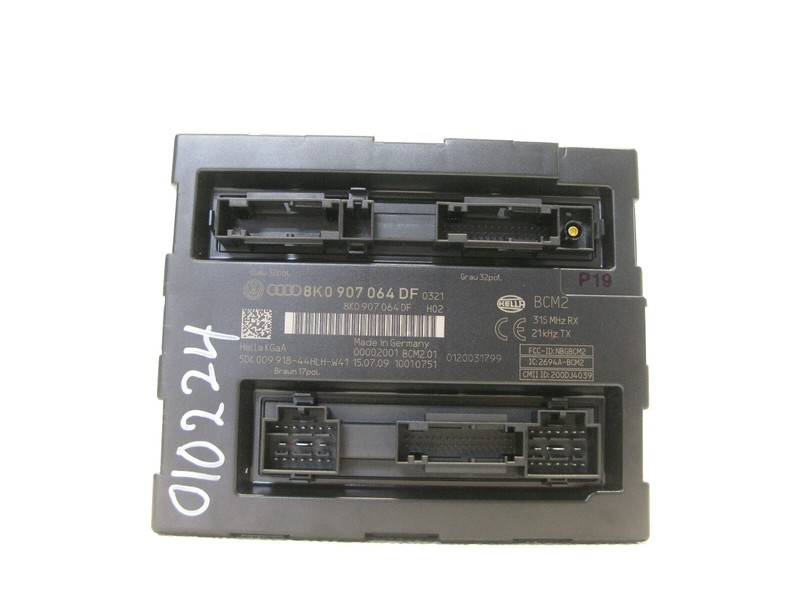 08-12 AUDI B8 A4 S4 8T A5 S5 BODY COMFORT CONTROL MODULE UNIT OEM 010224