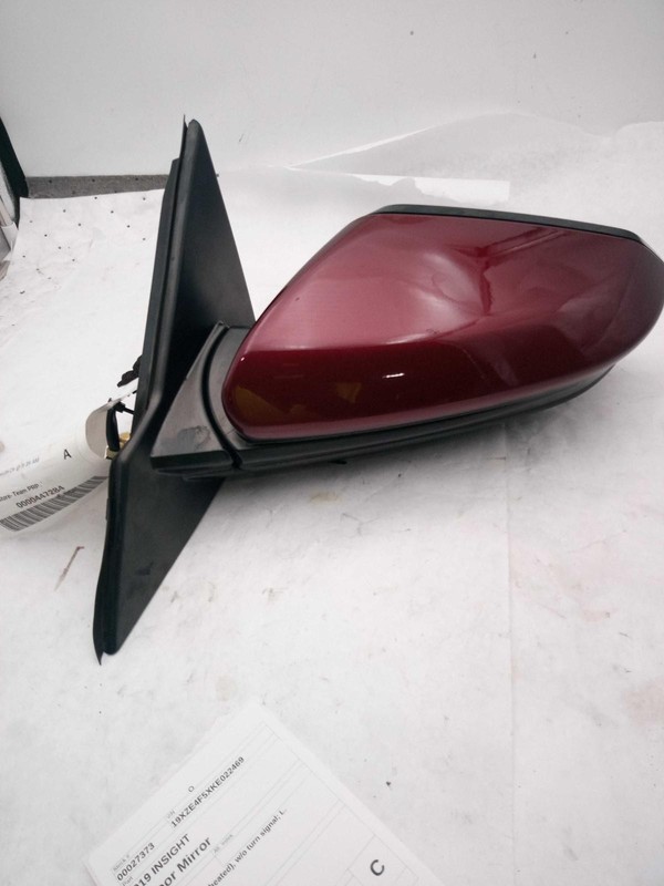 2019 Honda Insight Left Door Mirror Assembly Red 699547 73K Miles