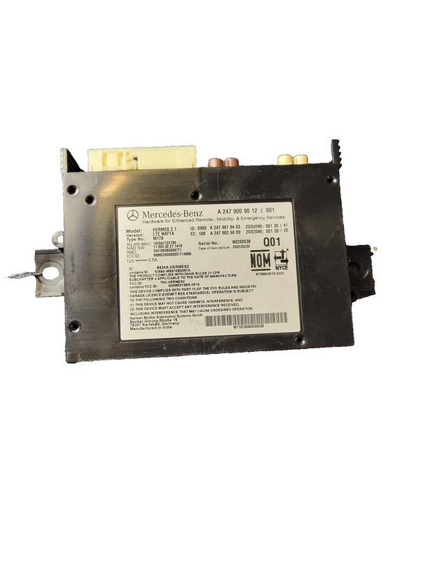 Used Oem Mercedes Telematics Communication Control Module for 22 GLB250 2.0L AWD