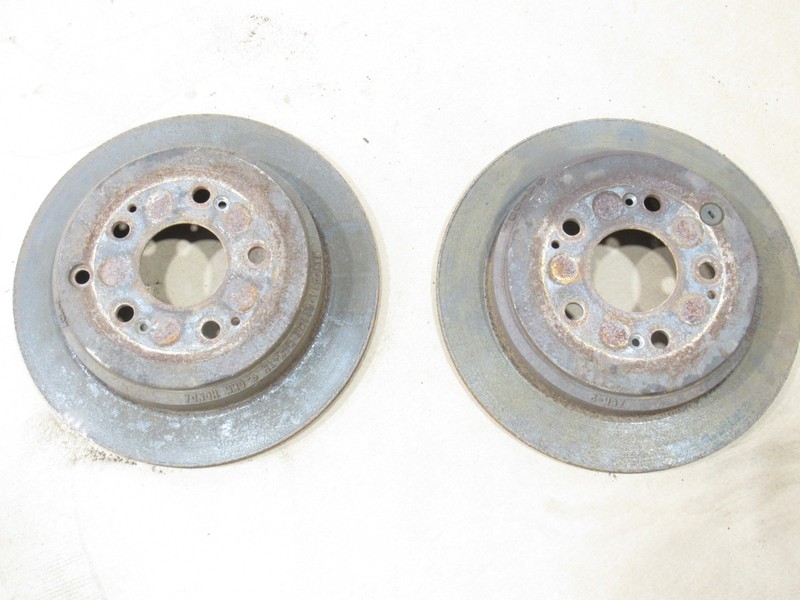 05-07 Honda Odyssey 2006 Rear Left Right Brake Rotor Disc Set 2 PCS ;