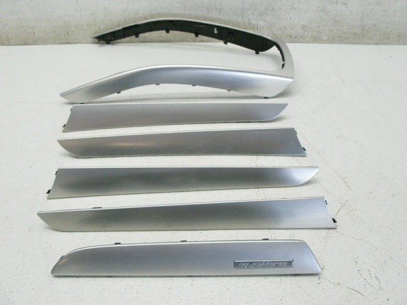 08-16 AUDI B8 A4 S4 RS4 DASHBOARD DOOR PANEL INTERIOR ALUMINUM TRIM SET OEM 0504