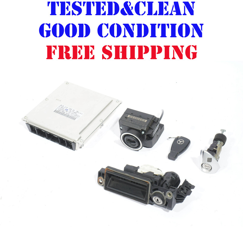 03 - 06 MERCEDES CLK320 W208 IGNITION SET KEY LOCK MODULE OEM