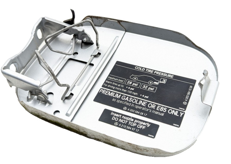 01-07 Mercedes W203 C230 C32 AMG C320 Fuel Gas Tank Lid Door Cover Silver 775