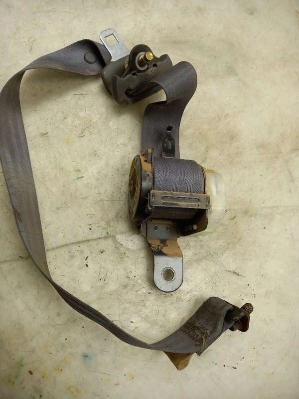 96 TOYOTA LAND CRUISER REAR 3RD ROW PASSENGER RIGHT SEAT BELT GRY-L610