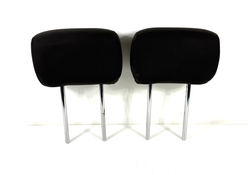 2004-2010 Nissan Titan Rear Seat Headrests Set Cloth Dark Gray OEM Pair