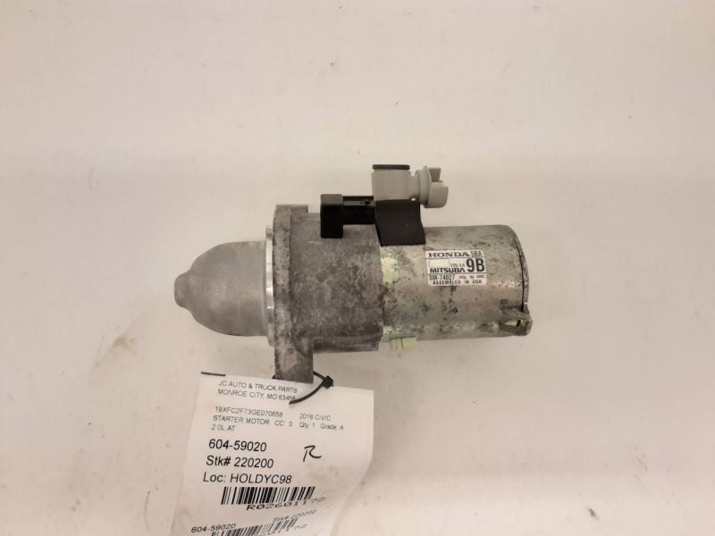 Starter Motor Naturally Aspirated Fits 16-19 CIVIC 2601172