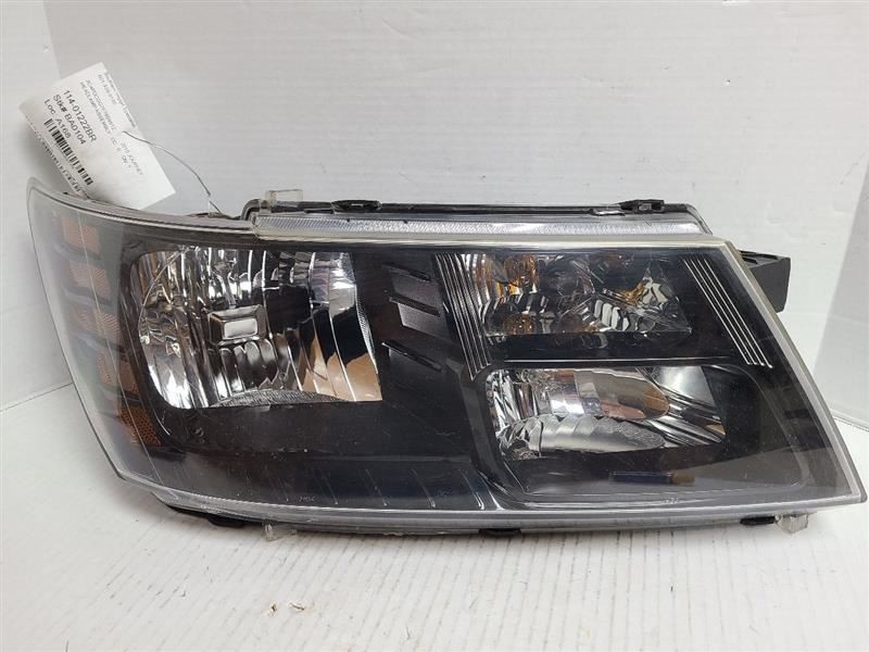 Passenger Headlight Quad Halogen Black Bezel Fits 14-20 JOURNEY 543778