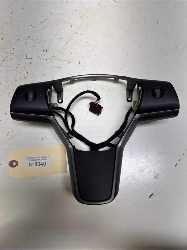 Tesla Model Y Steering Wheel Controls Bezel Trim Heated N-8040 B96
