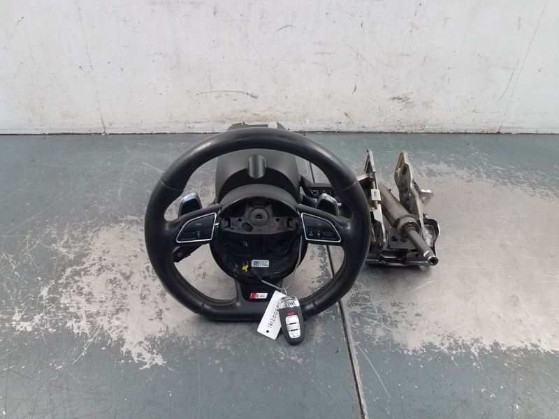 2014 Audi S4 Quattro B8 Leather Steering Wheel / Column / Key #5844 M3