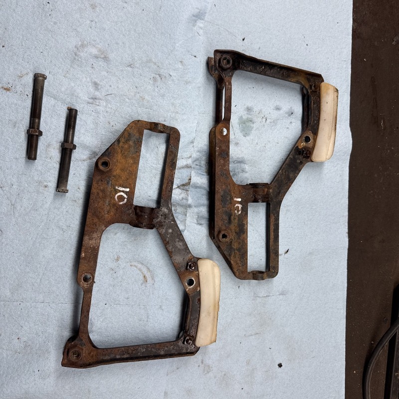 1980 YAMAHA Exciter EX440 Vintage Snowmobile Rear Suspension Track Adjusters