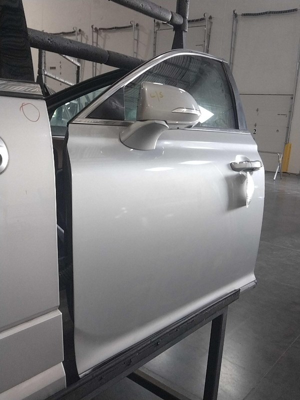 2017 Genesis G90 Left Front Door Silver 690537 Used 96K Miles OEM