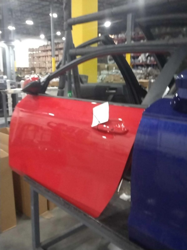 2019 Hyundai Veloster Left Door Red 3DR CPE 699275 97000 Miles Used