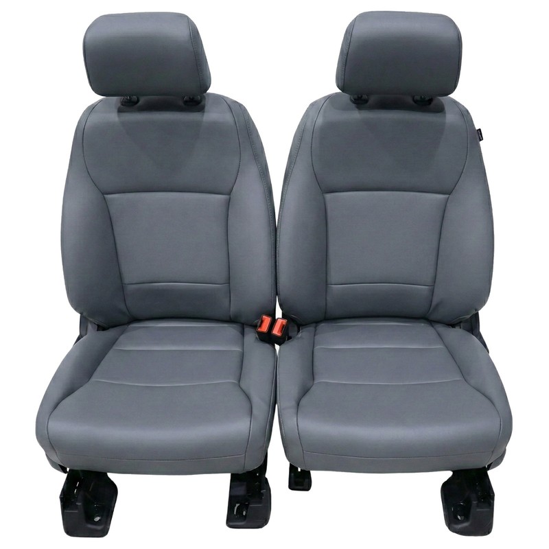 OEM Ford SUPER DUTY Front Bucket Seats Grey VINYL New Takeoff OE Replacement