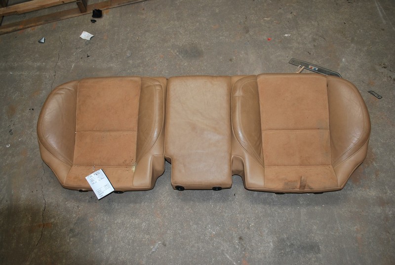 2003-2010 PORSCHE CAYENNE GTS REAR UPPER & LOWER SEAT COMPLETE TAN OEM