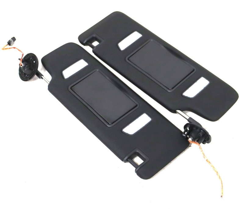 2016-2024 Chevrolet Camaro SS BLACK SUN VISORS WITH MIRROR LEFT & RIGHT GM OEM