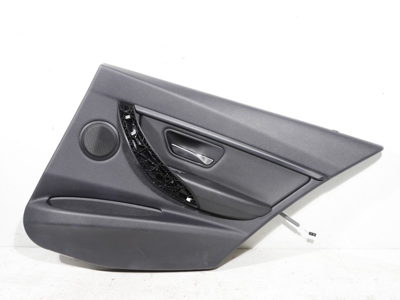 12-18 BMW F30 3 Series Rear Right Interior Door Panel SensatecVinyl Black OEM