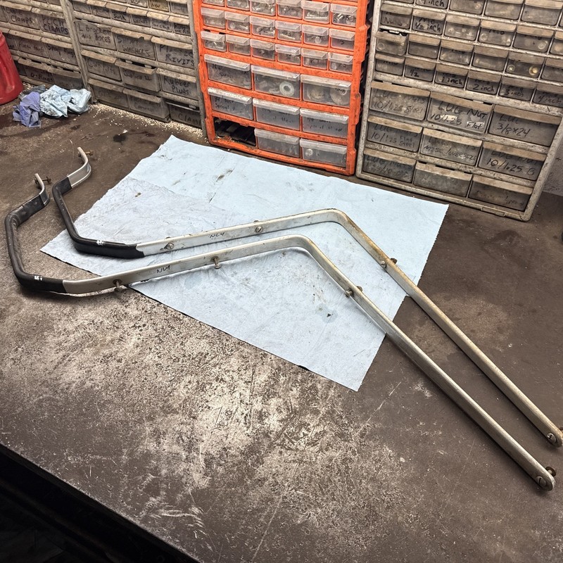 1970’s VINTAGE EZGO MARATHON Trike GOLF CART Seat Grab Bars.