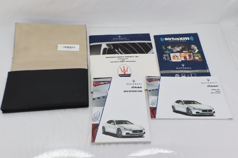 ✅ 2014 - 2017 MASERATI GHIBLI S M157 WARRANTY CARD QUICK REFERENCE & BINDER OEM