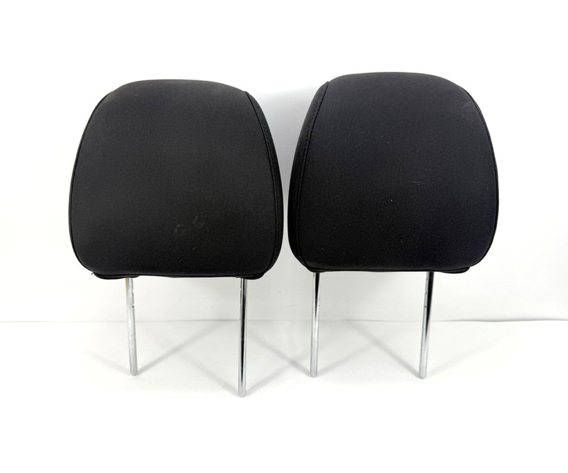 2011-2014 Ford Edge Front Seat Headrests Head Rests Set Pair x2 Black Cloth OEM