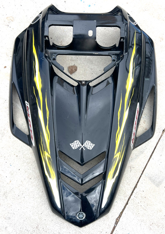 YAMAHA RX-1 WARRIOR 1000cc 03-05 hood black cowl engine cover $50 Midwest Ship