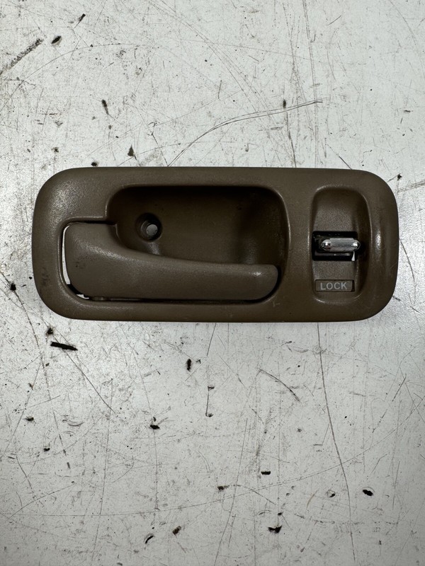 95-98 Odyssey Left Front Inside Interior Door Handle Opener Lever Beige OEM