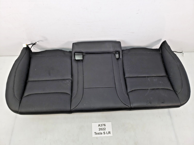 ✅ 21-23 OEM Tesla Model S Rear Seat 2nd Row Lower Cushion Bottom Leather Black *