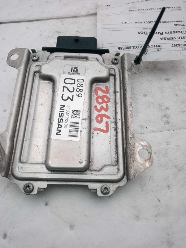 Used Transmission Control Module fits: 2016 Nissan Versa Transmission Sedan CVT