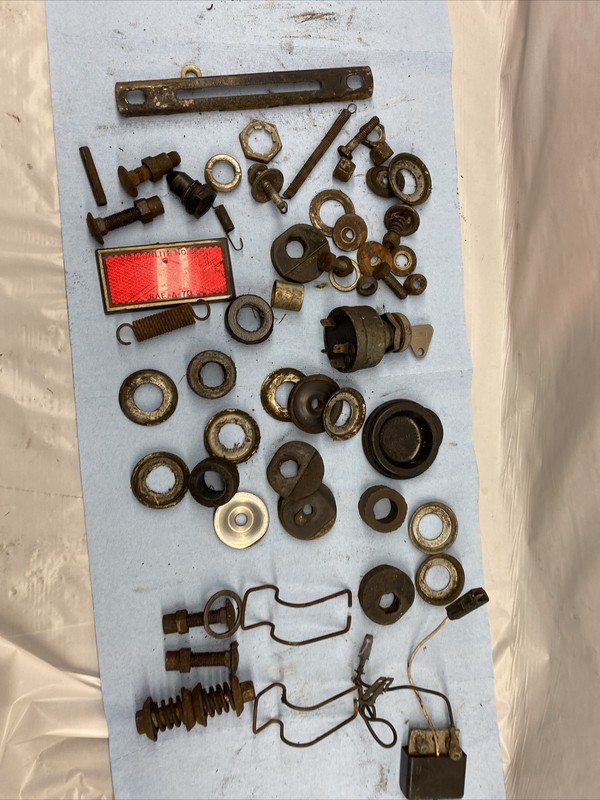 Vintage 1977 Skidoo Ski Doo Motor mounts Andmiscellaneous hardware