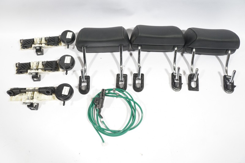11-13 MERCEDES BENZ S550 W221 REAR HEADREST RESTRAINT FOLDING MECHANISM SET OEM