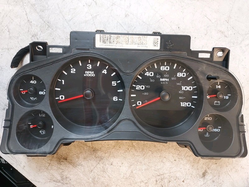 2007-10 Chevrolet Silverado 1500 Speedometer Gauge Cluster 28186388 279,483 Mi