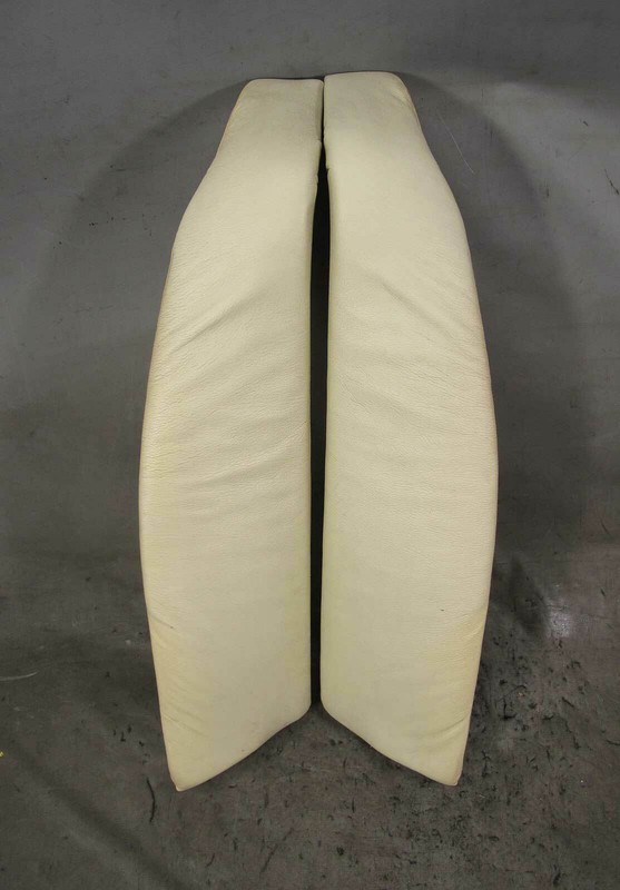 1999-2001 BMW E38 7-Series Rear Electric Seat Side Bolsters Pearl Beige Oyster