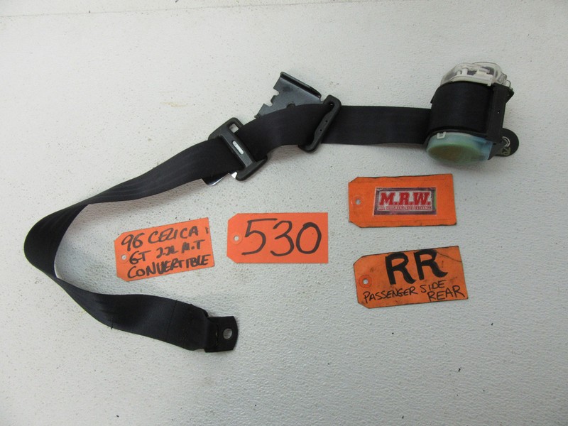 fits 95-99 CELICA CONVERTIBLE RIGHT REAR SHOULDER SEATBELT BACK SEAT BELT CAR RH