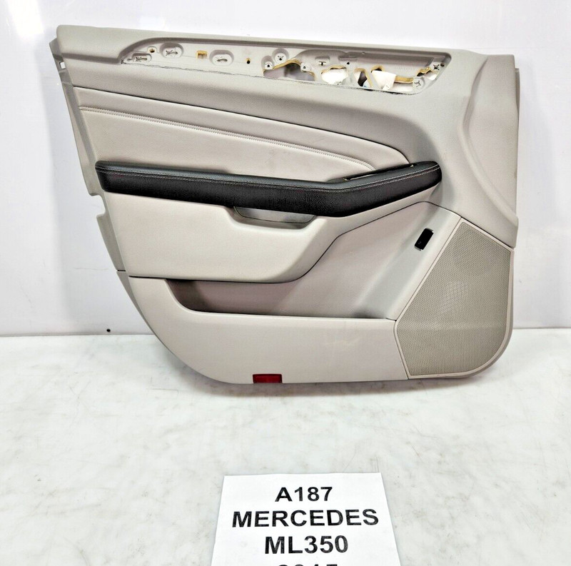 ✅ 12-15 OEM Mercedes W166 ML350 Front Left Driver Interior Door Trim Panel Gray