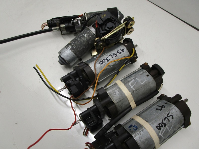 90-02 MERCEDES R129 300SL FRONT LEFT SEAT ADJUSTMENT MOTOR SET OF 5 ITEMS OEM