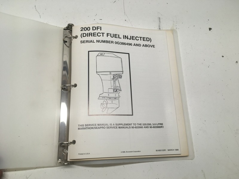 W5 Mercury Outboard 200 DFI Service Manual
