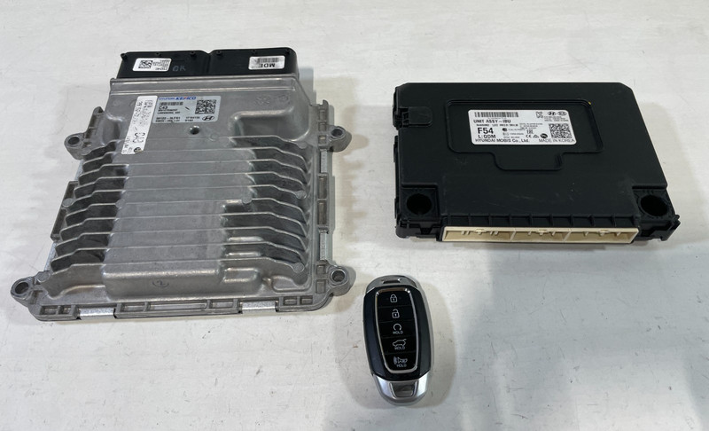20-22 HYUNDAI PALISADE ENGINE & BODY CONTROL MODULE ECM BCM W/ KEY FOB # 104718
