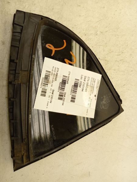 13-18 LEXUS ES350 3.5L PASSENGER SIDE REAR DOOR VENT GLASS