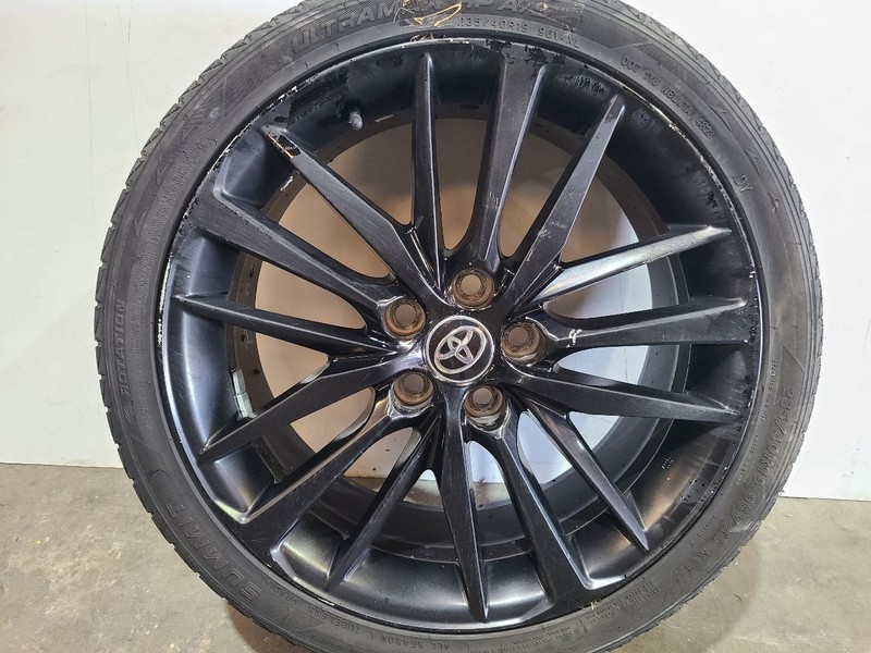Wheel 18x8 Alloy 20 Spoke Black Fits 19-22 CAMRY 581601