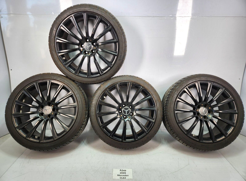 ✅ 09-14 OEM Mercedes C216 CL63 CL550 Front Rear Wheels Rims R20 W/ Tires SET