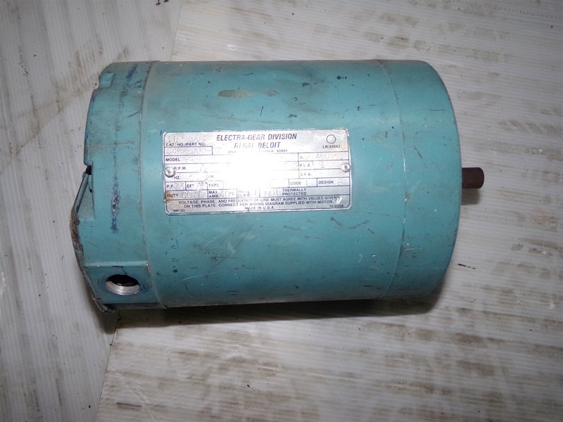 Regal Beloit Electra-Gear Motor 64-72000-017 94FF0308 GC 1725 RPM 1/2 HP
