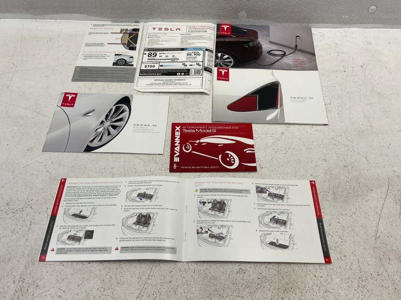 2013 Tesla Model S Owners Operators Manual Book Booklet Set 1584 OEM